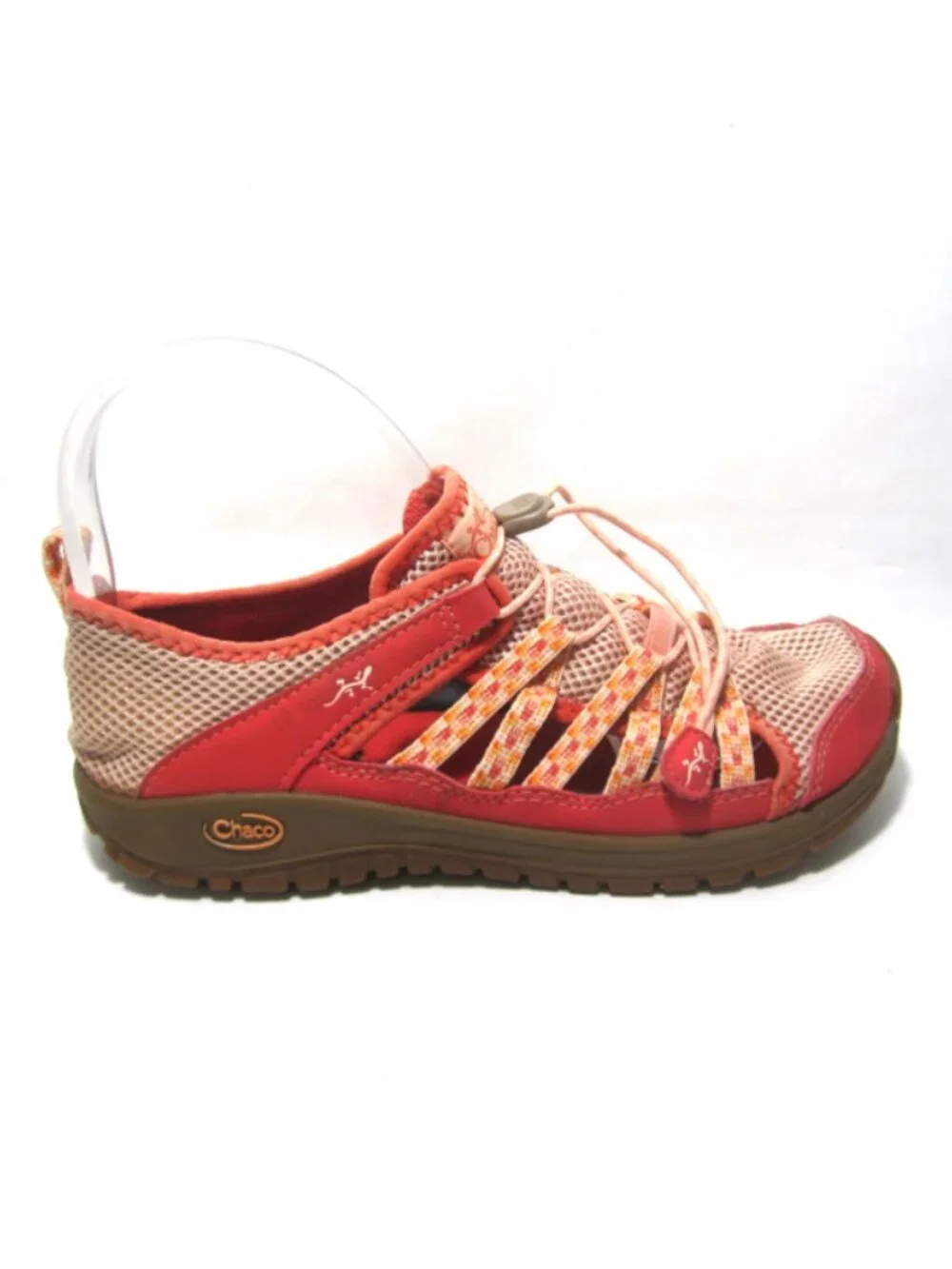 Chaco Kids Girls Size 5 Water Sandals Shoes Coral Orange Pink Outcross 2 VGUC